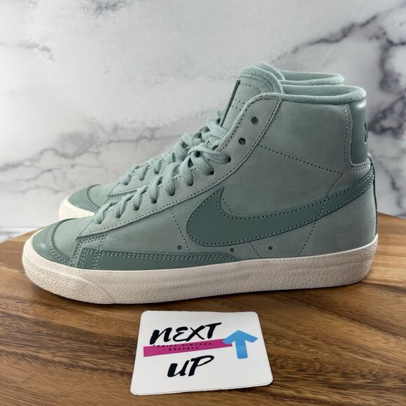 Nike Blazer Mid Premium  Womens size 7.5-Nike Blazer 77 PRM Mineral Sail Green DQ7572-300 Mid Sneakers